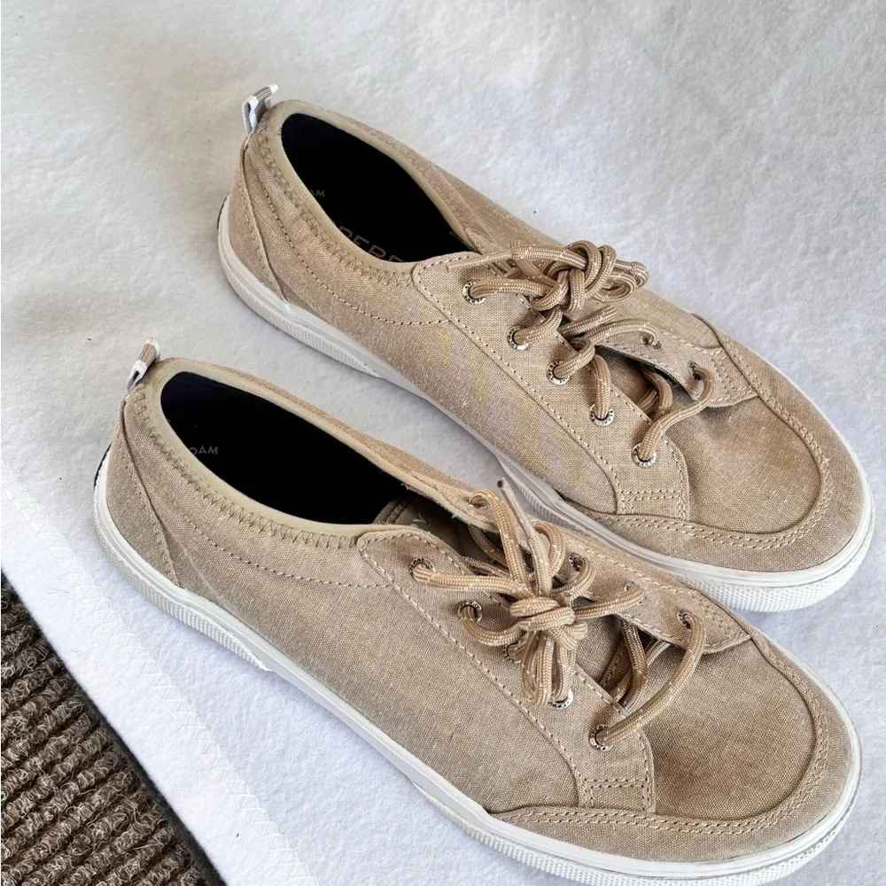 Sperry Top-Sider Men's Tan Casual Boat Shoes Size 5 {Equiv Womens 6.5}